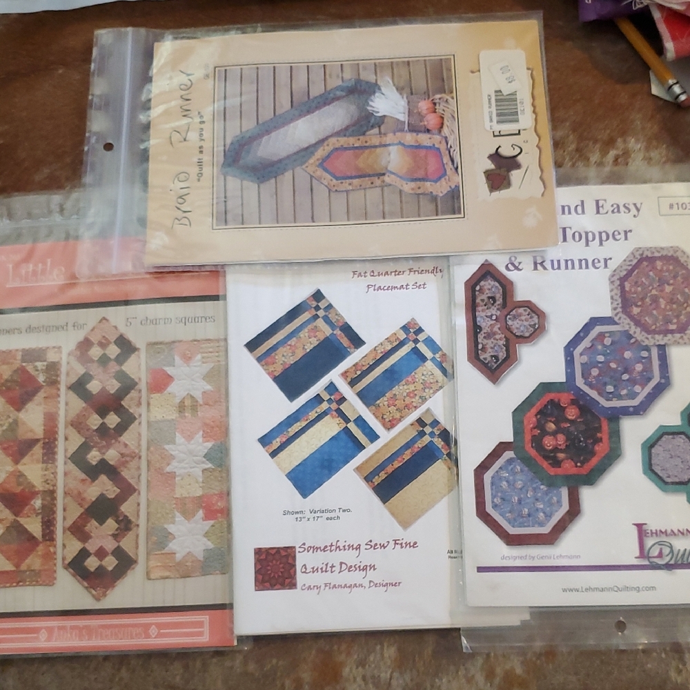 Patchwork Quilt Runner Pattern Set